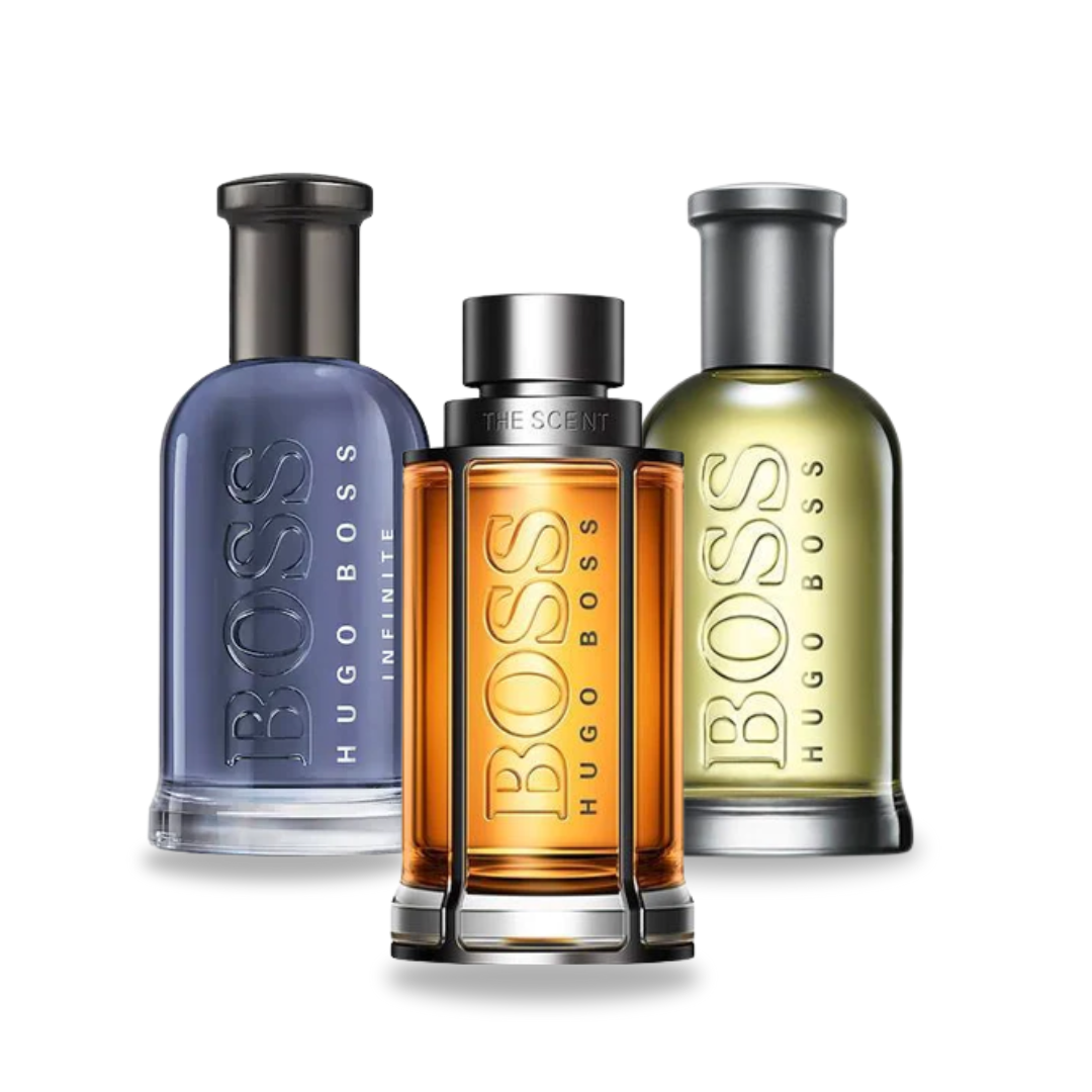 Combinación promocional de 3 perfumes BOSS BOTTLED, BOSS THE SCENT y BOSS BOTTLED INFINITE 100ml