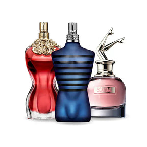 Combinación promocional de 3 perfumes LA BELLE, ULTRA MALE y Gaultier SCANDAL 100ml